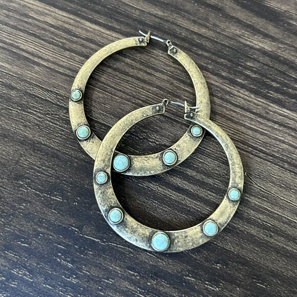 Boho Ring Hoop Earrings ASO Alex Russo - Picture 6 of 7